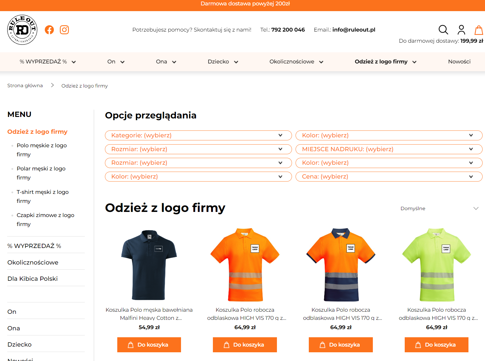 Koszulki, polo czy polary z logo: jak dobrać odzież firmową do pracy w biurze, magazynie i terenie?
